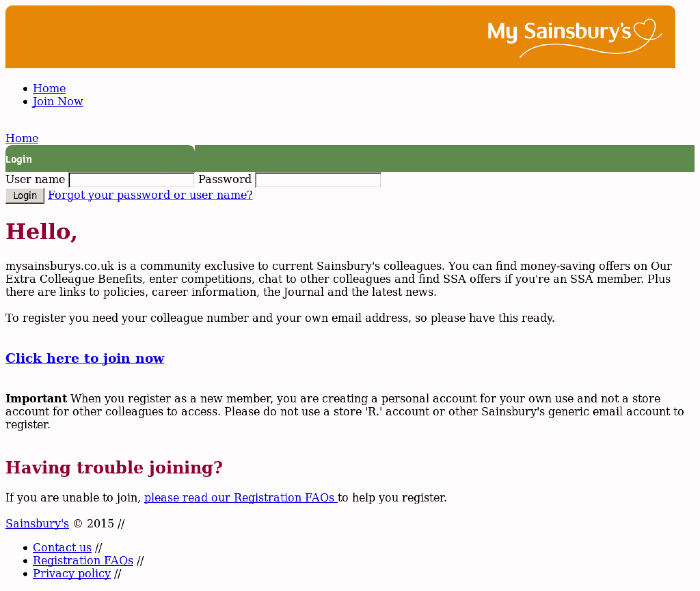 Oursainsburys Login - Oursainsburys